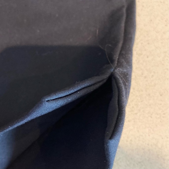 Vince Camuto Black Flat Front Pants - Size Women's 6 side slit hem - Picture 7 of 8